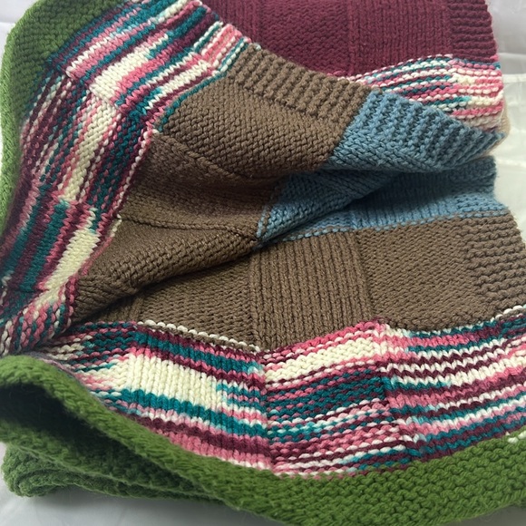 Afghan Throw Handmade 56 x 54 Approx Blanket (1) - Picture 11 of 11